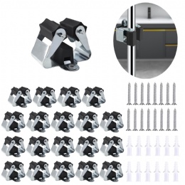 broom holder wall mount-Black-zinc paint