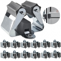 mop and broom holder-grey zinc paint