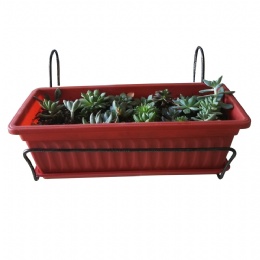 metal flower box holder
